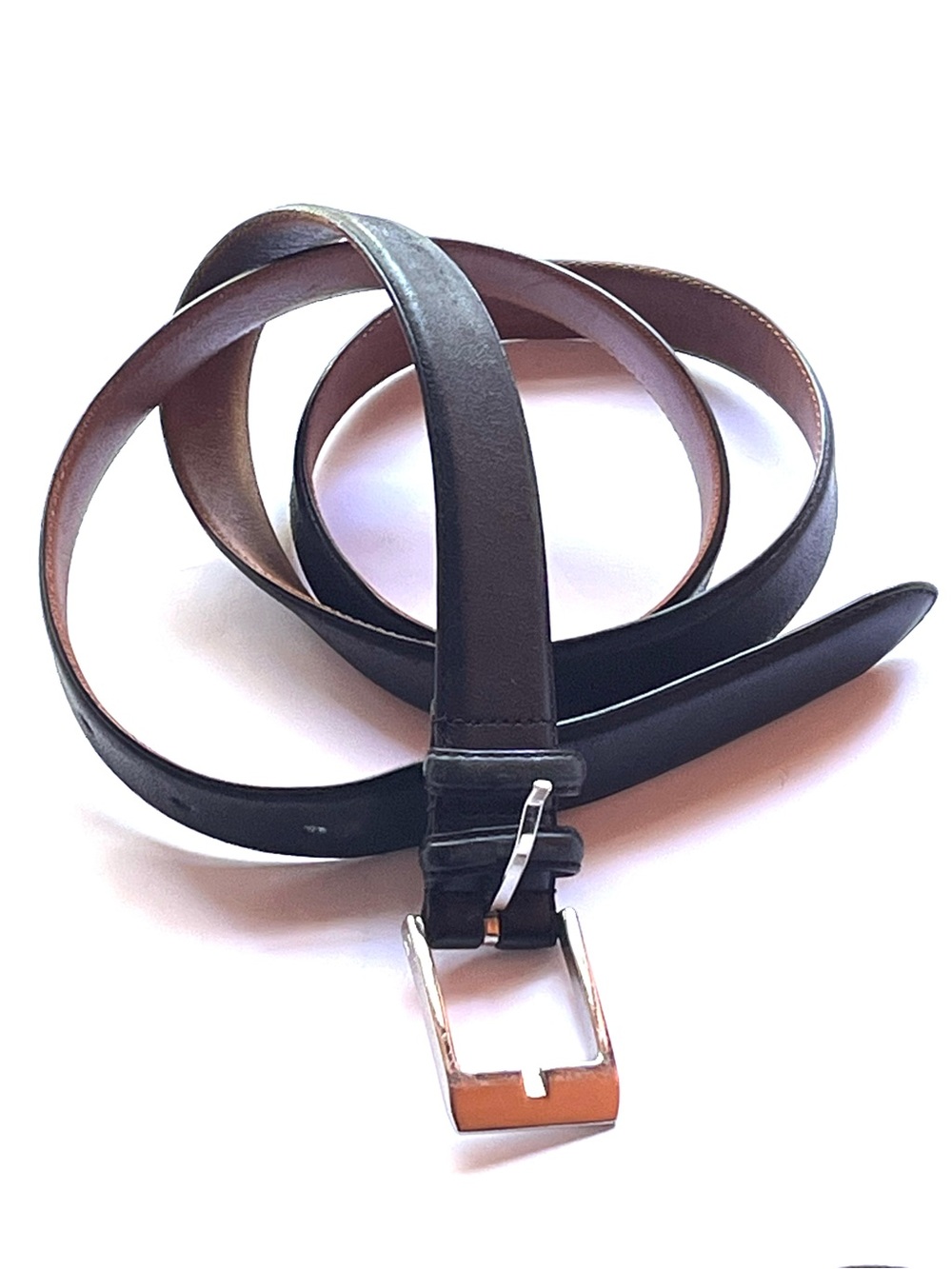 Polo Ralph Lauren Men's Black Italian Leather Belt